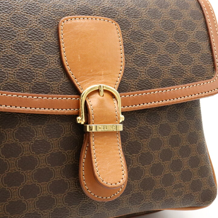 楽天市場】【バッグ】CELINE セリーヌ マカダム柄 ショルダーバッグ 