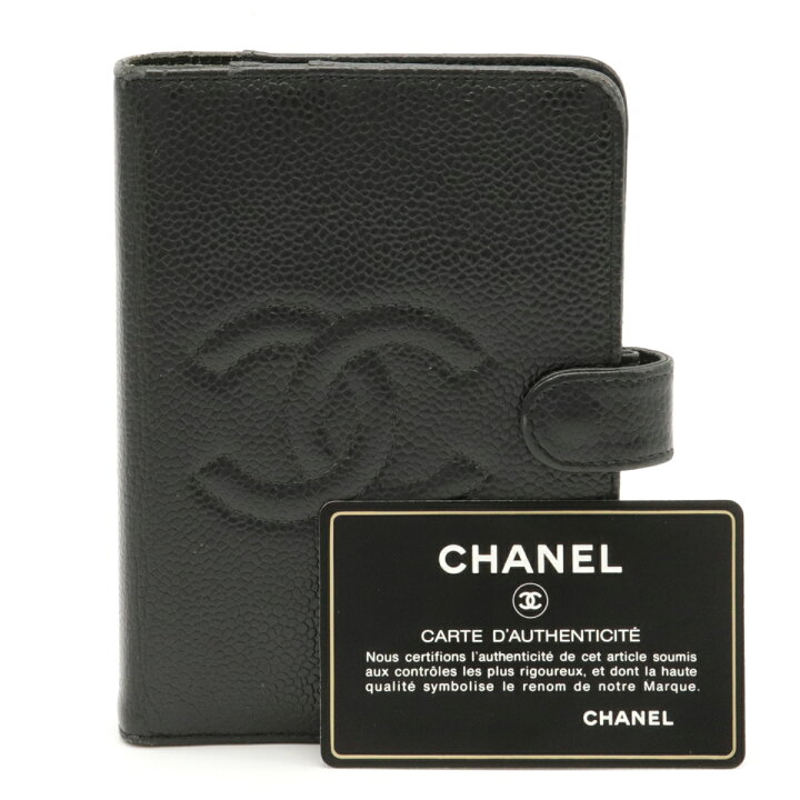 楽天市場】CHANEL シャネル キャビアスキン ココマーク 手帳カバー 6穴 
