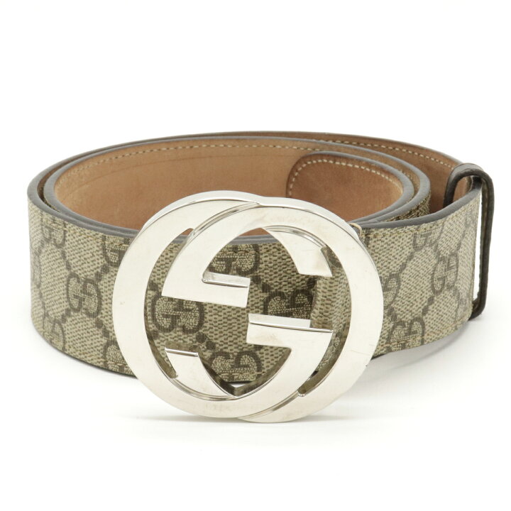 楽天市場】GUCCI グッチ GGスプリーム インターロッキング Gバックル  