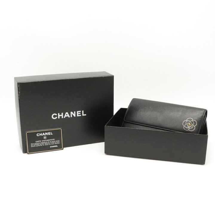 楽天市場】【財布】CHANEL シャネル カメリア ココマーク 3つ折長財布 
