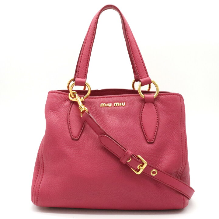 楽天市場】【バッグ】Miu Miu ミュウ ミュウ ミュウミュウ ヴィッテロ 