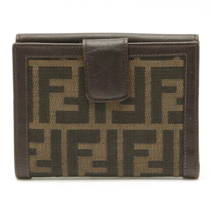 楽天市場】【財布】FENDI フェンディ ズッカ柄 Wホック 2つ折り財布  