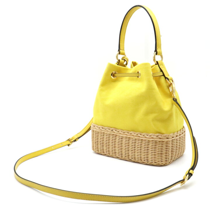 楽天市場】【バッグ】PRADA プラダ プラージュウィッカー カゴバッグ  