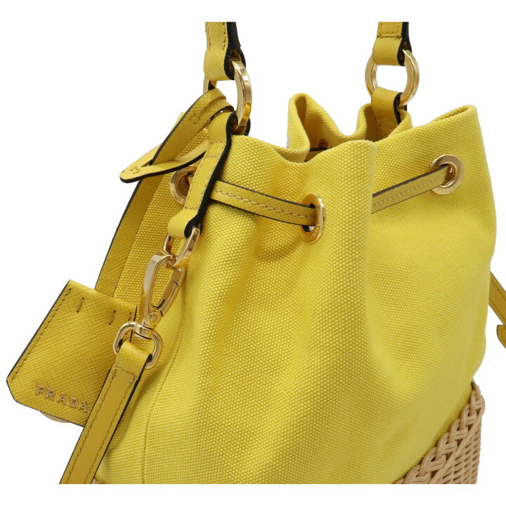 楽天市場】【バッグ】PRADA プラダ プラージュウィッカー カゴバッグ  