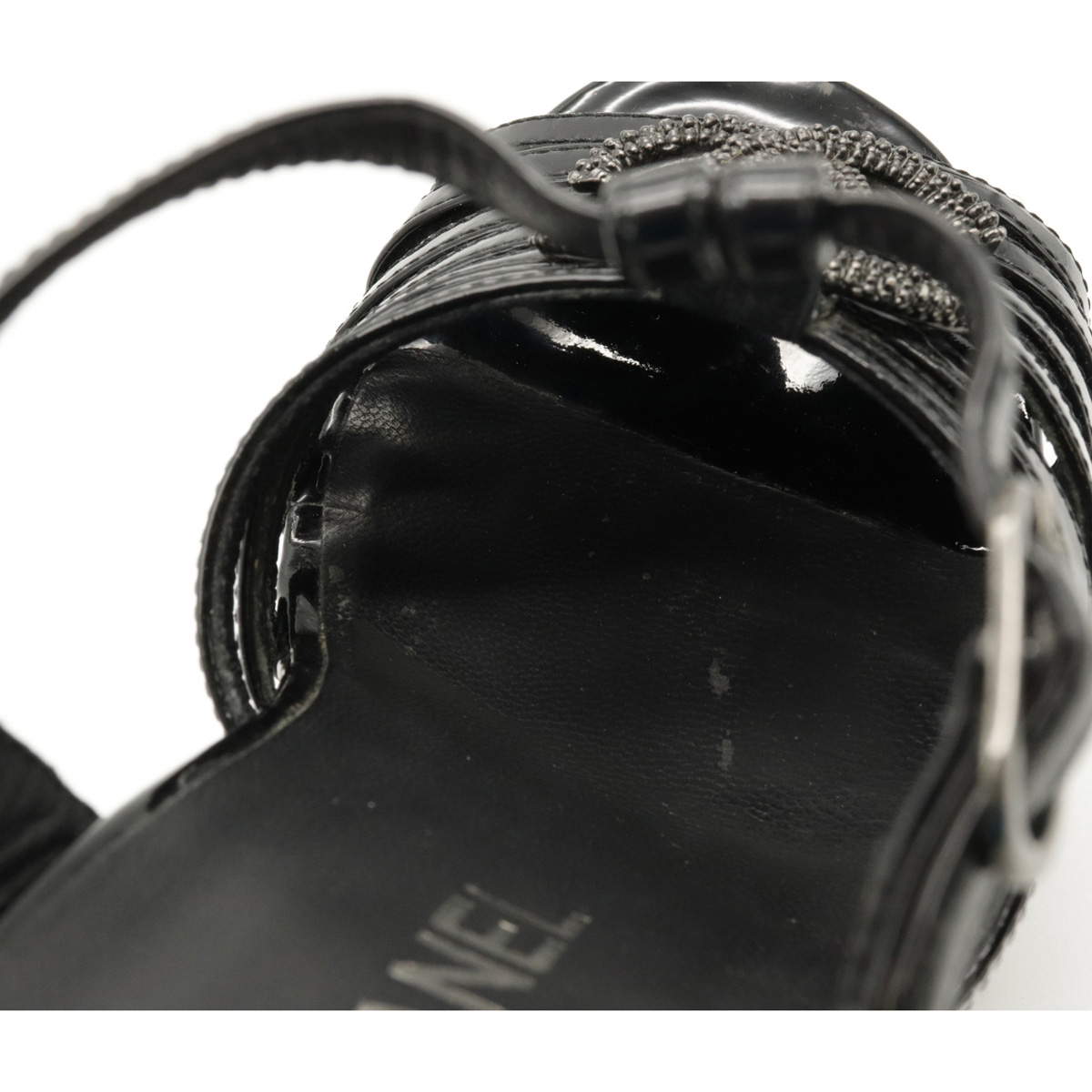 【靴】CHANEL シャネル ココマーク サンダル ウェッジソール パテントレザー ブラック 黒 #36 日本サイズ約23cm 【中古】 |  Blumin 楽天市場店