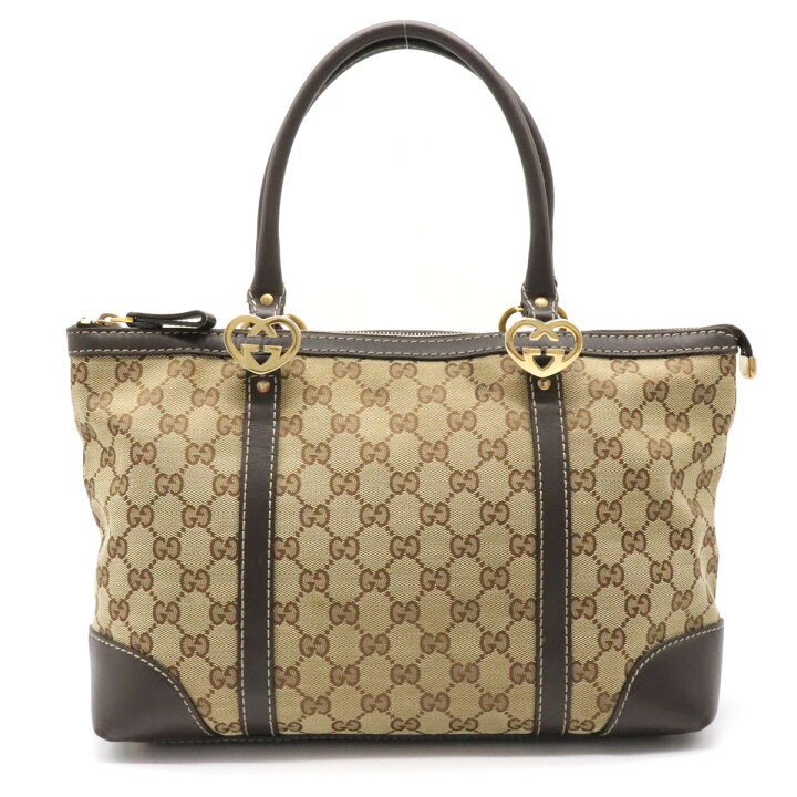 楽天市場】【バッグ】GUCCI グッチ GGキャンバス ラブリー ハート  