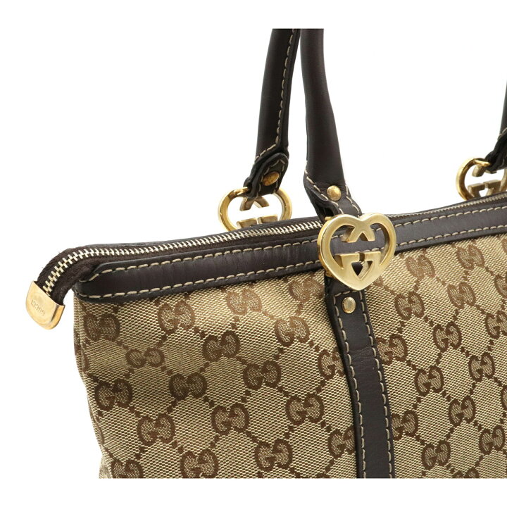 楽天市場】【バッグ】GUCCI グッチ GGキャンバス ラブリー ハート  