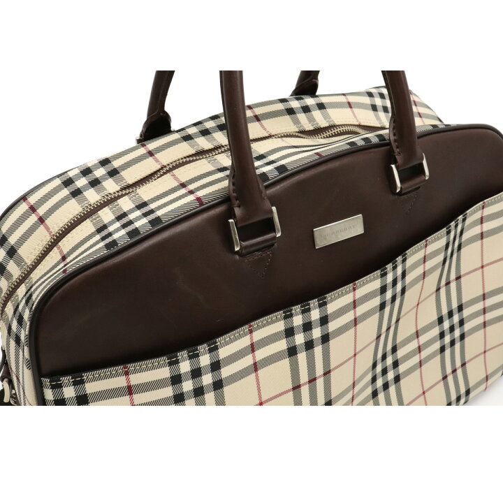 楽天市場】【バッグ】BURBERRY バーバリー ノバチェック ボストン 