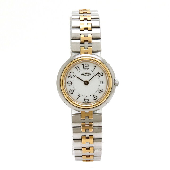 楽天市場】【ウォッチ】HERMES エルメス プロフィール デイト ホワイト  