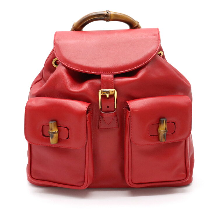 楽天市場】【バッグ】GUCCI グッチ バンブー リュックサック バック 
