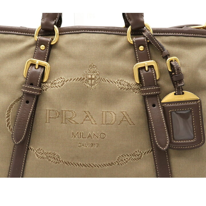 楽天市場】【バッグ】PRADA プラダ ロゴジャガード トートバッグ 