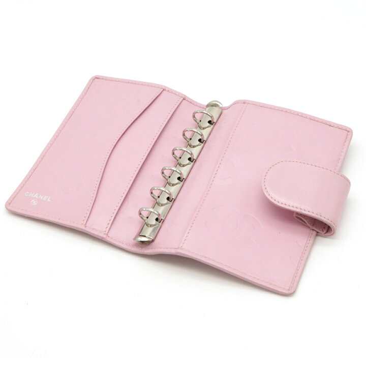 楽天市場】CHANEL シャネル カンボンライン 手帳カバー 6穴式 システム  