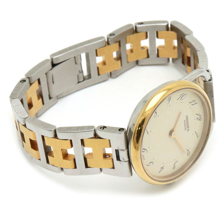 楽天市場】【ウォッチ】HERMES エルメス アルソー デイト クリーム文字  