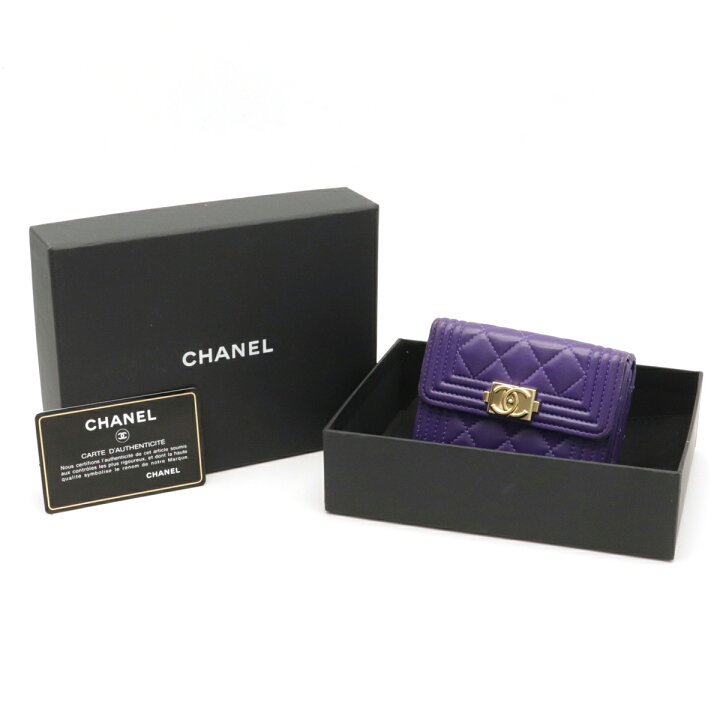 楽天市場】【財布】CHANEL シャネル ボーイシャネル マトラッセ ココ 