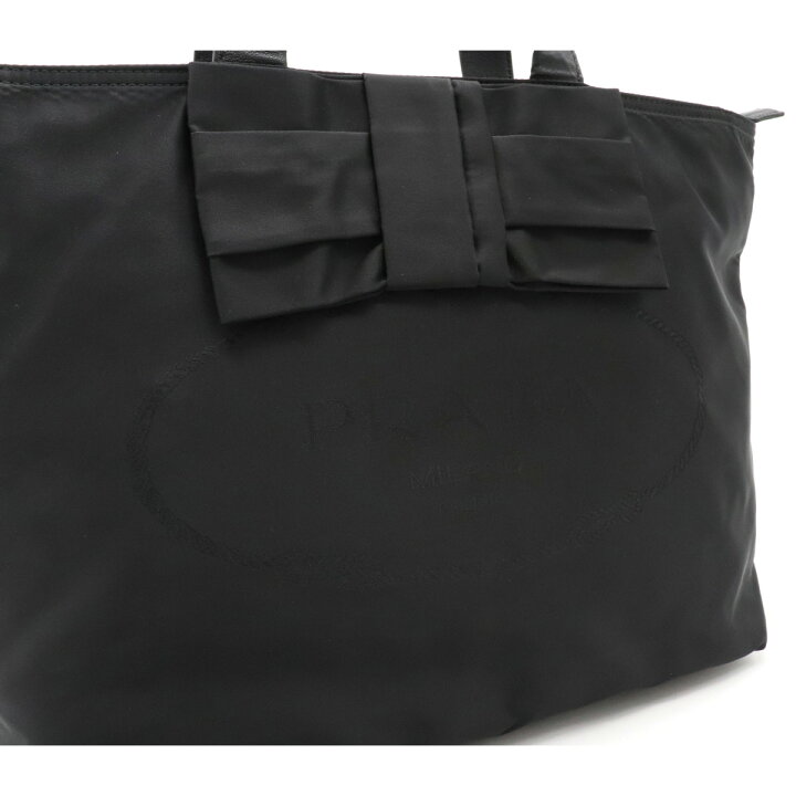 楽天市場】【バッグ】PRADA プラダ ロゴジャガード リボン トート  