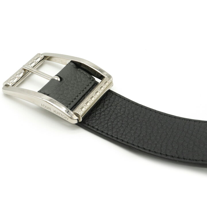 LOUIS VUITTON ルイ ヴィトン サンチュール リヴェルソ リバーシブル 40MM ベルト トリヨンレザー ブラック グレー #90 シルバー金具 M0127U 【中古】 Blumin サンチュール・LV スターライト 20MM リバーシブル