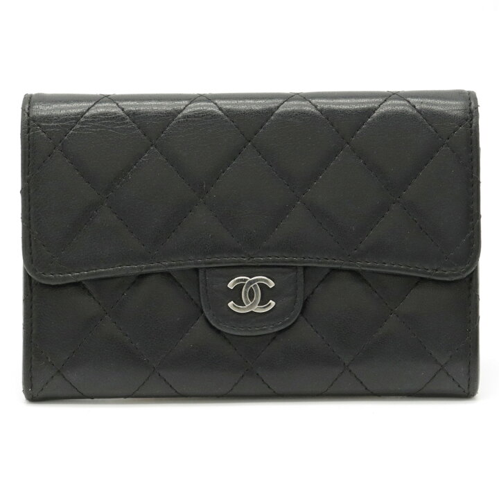 楽天市場】【財布】CHANEL シャネル マトラッセ ココマーク 2つ折財布  