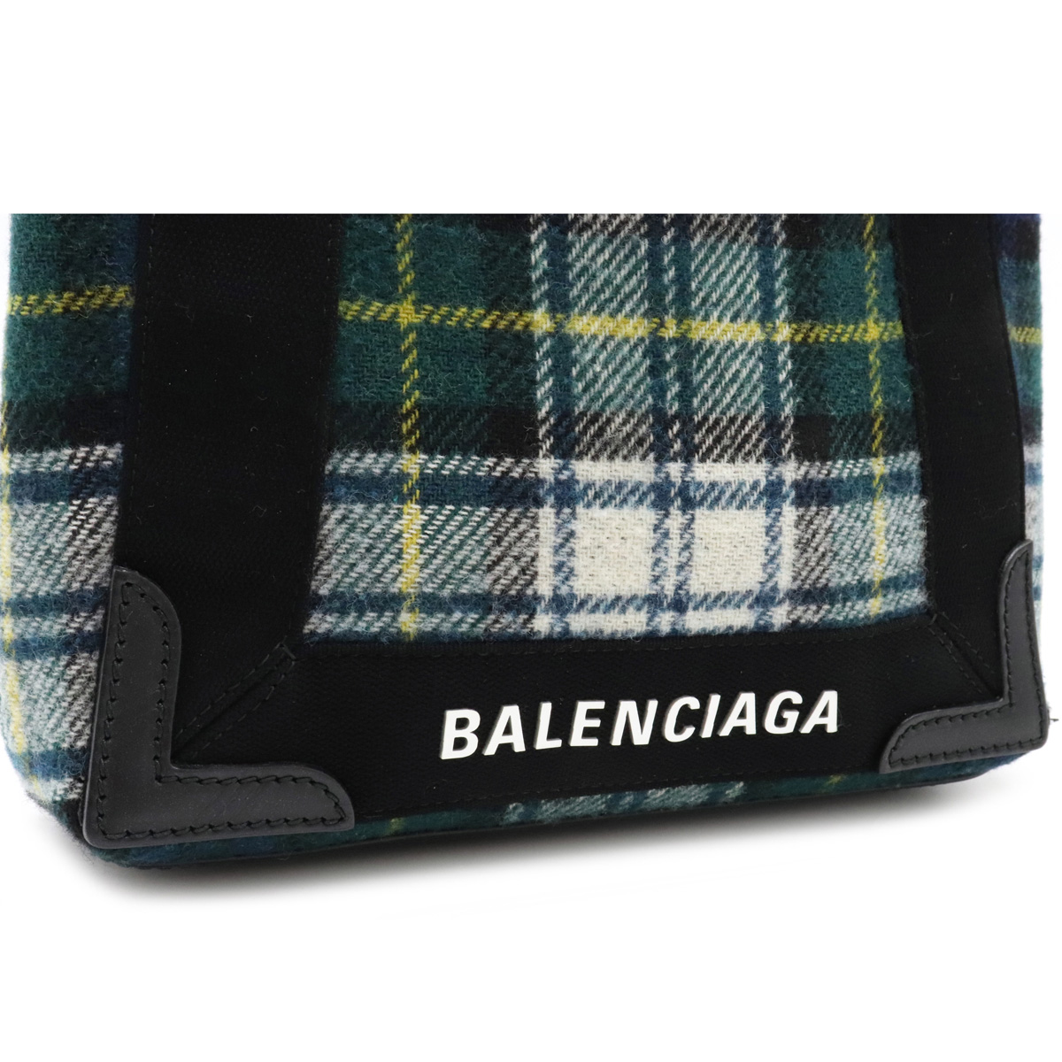 楽天市場】【バッグ】BALENCIAGA バレンシアガ ネイビーカバスXS ロゴ
