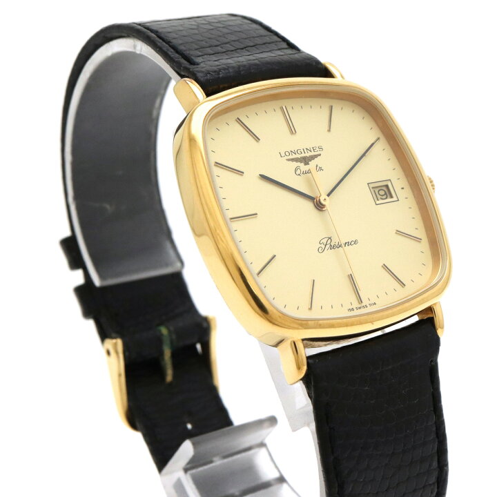 楽天市場】【ウォッチ】LONGINES ロンジン プレザンス デイト ゴールド  