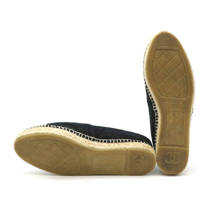 楽天市場】【靴】CHANEL シャネル エスパドリーユ ココマーク フラット  