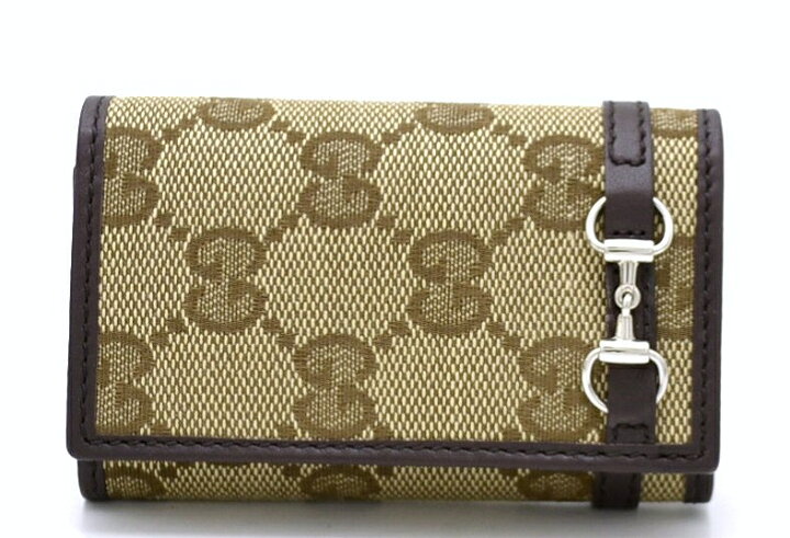 楽天市場】【新品未使用品】GUCCI グッチ GGキャンバス ホースビット 6  