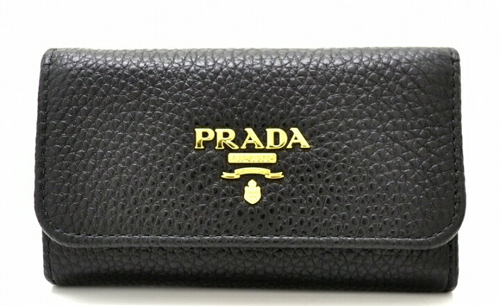 楽天市場】【新品未使用品】PRADA プラダ 6連キーケース レザー NERO 