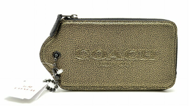 楽天市場】【新品未使用品】COACH コーチ メタリック レザー 