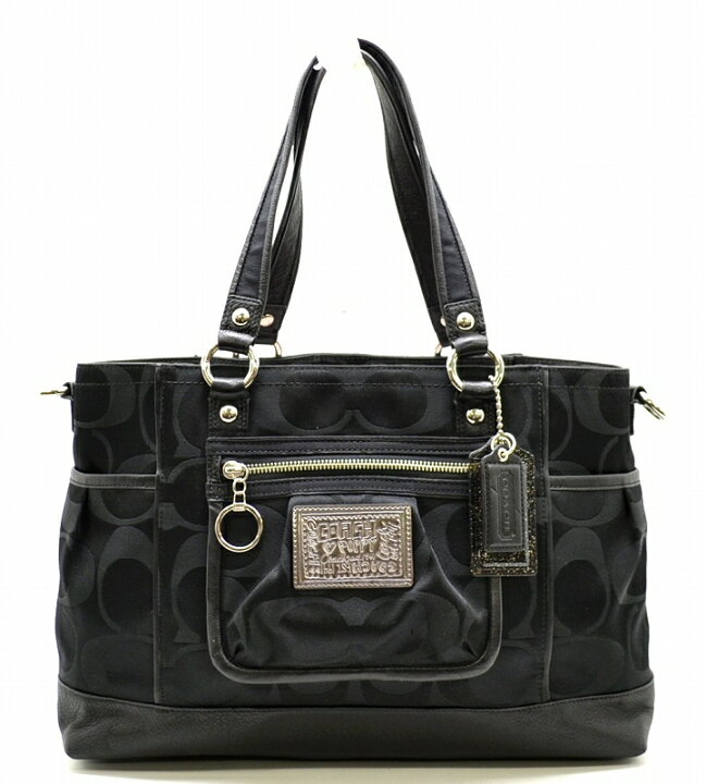 楽天市場】【中古】【バッグ】COACH コーチ ポピー シグネチャー 