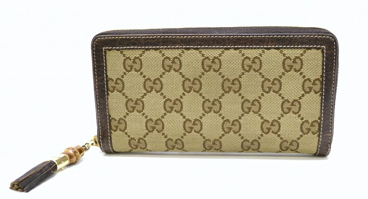 楽天市場】【中古】【財布】GUCCI グッチ GGキャンバス バンブー 
