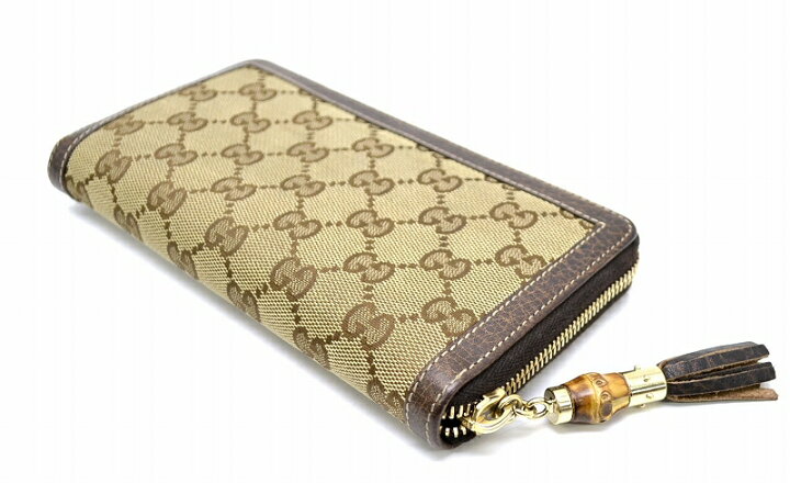 楽天市場】【中古】【財布】GUCCI グッチ GGキャンバス バンブー 