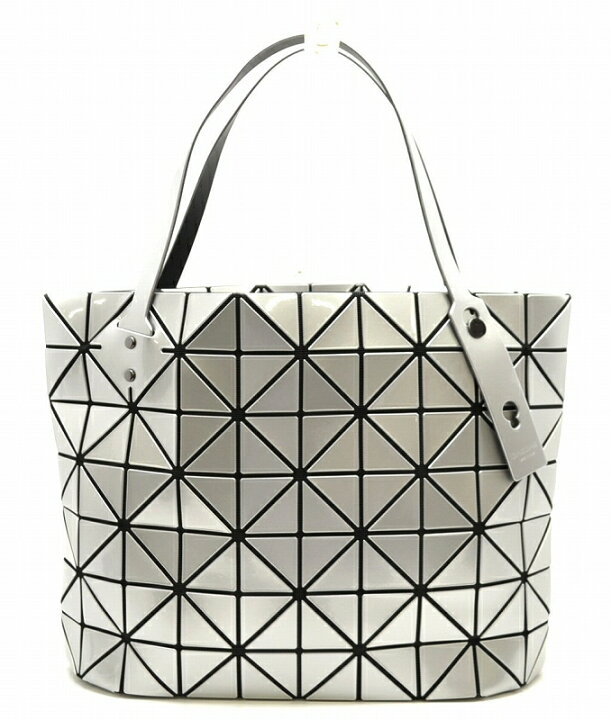 バオバオ ISSEY MIYAKE BAOBAO トートバッグ 6×6 グレー エナメル加工  