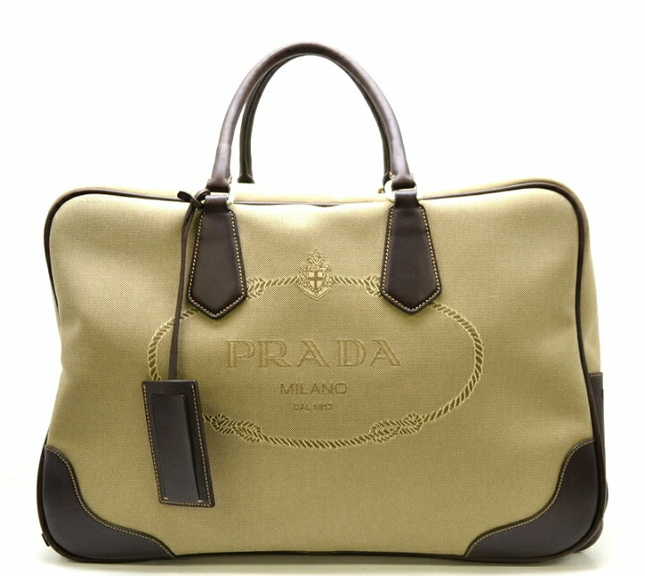 楽天市場】【バッグ】PRADA プラダ ロゴジャガード ハンドバッグ 