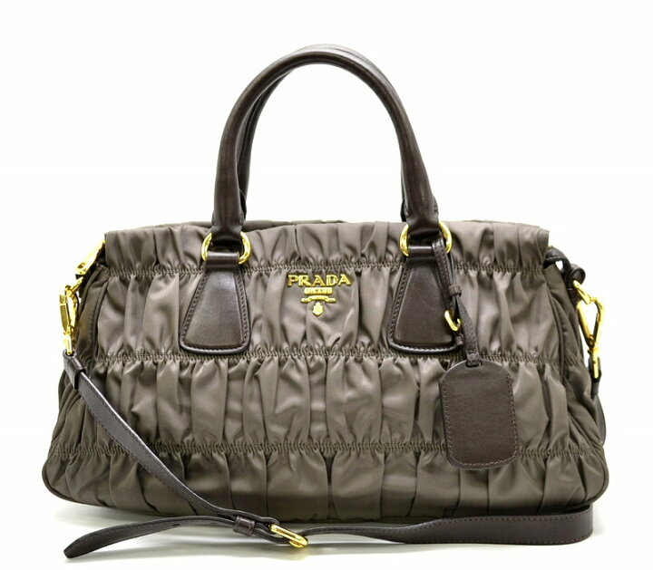 楽天市場】【中古】【バッグ】PRADA プラダ ナイロン レザー