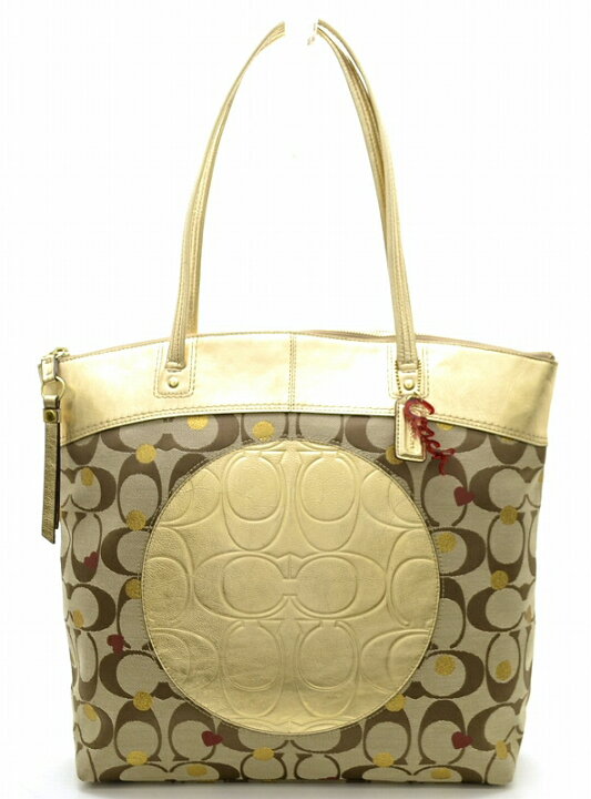 楽天市場】【中古】【バッグ】COACH コーチ シグネチャー トートバッグ 
