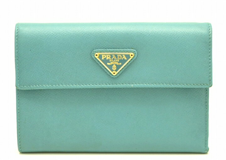 楽天市場】【中古】【財布】PRADA プラダ 3つ折財布 型押しレザー 