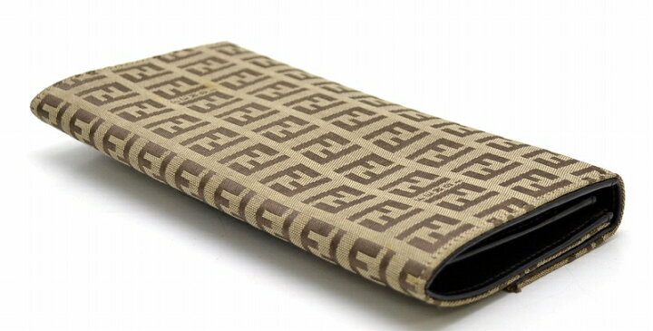楽天市場】【中古】【財布】FENDI フェンディ ズッカ柄 2つ折 長財布  
