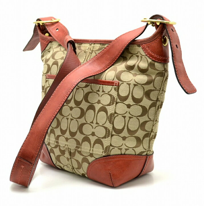 楽天市場】【中古】【バッグ】COACH コーチ ブリーカー シグネチャー 