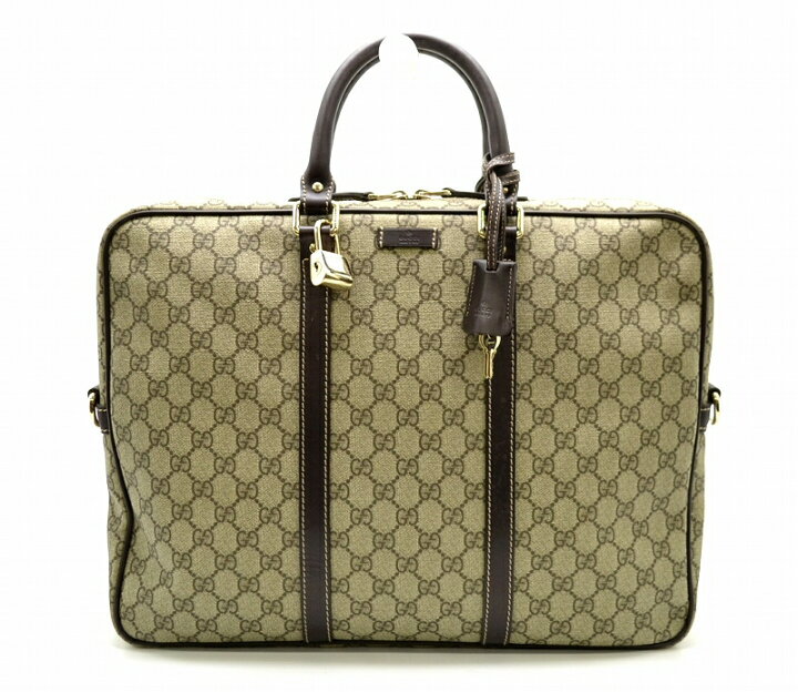 楽天市場】【中古】【バッグ】GUCCI グッチ GGプラス ビジネスバッグ 