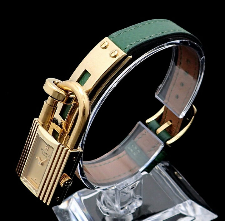 楽天市場】【ウォッチ】HERMES エルメス ケリーウォッチ ゴールド文字  