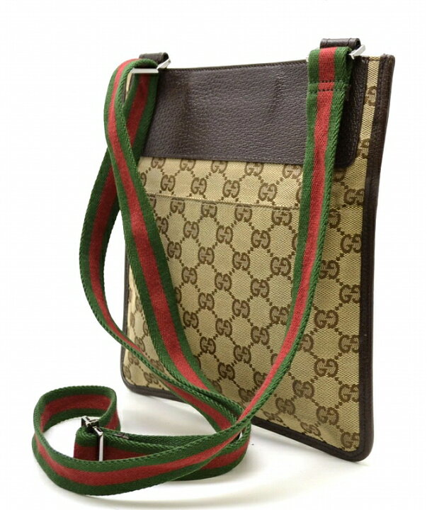 楽天市場】【中古】【バッグ】GUCCI グッチ GGキャンバス ショルダー 