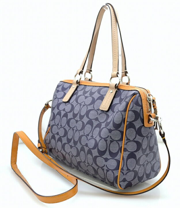 楽天市場】【中古】【バッグ】COACH コーチ シグネチャー ストライプ 