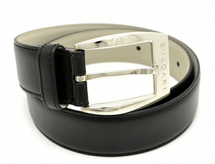 楽天市場】【新品未使用品】BVLGARI ブルガリ ベルト カーフ レザー 黒  