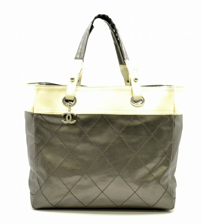 楽天市場】【バッグ】CHANEL シャネル パリビアリッツ トートMM トート 