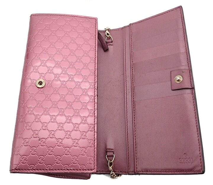 楽天市場】【中古】【財布】GUCCI グッチ マイクログッチシマ リボン  