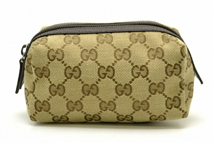 楽天市場】【中古】【バッグ】GUCCI グッチ GGキャンバス ポーチ 化粧  