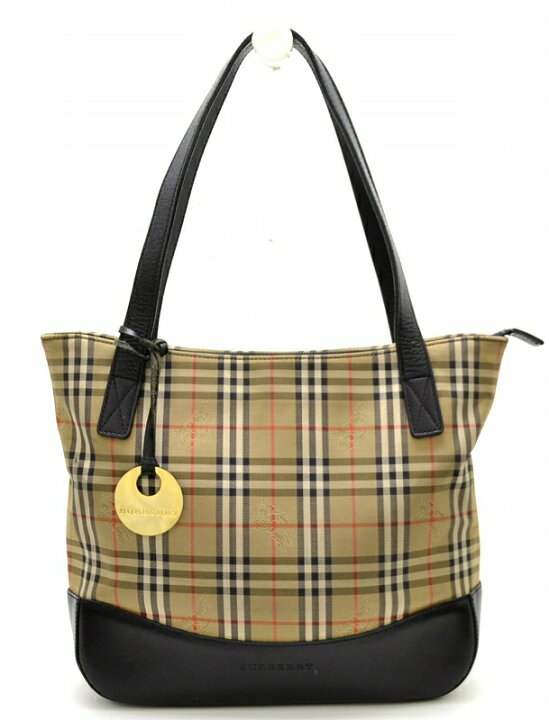 楽天市場】【中古】【バッグ】BURBERRY バーバリー トートバッグ 