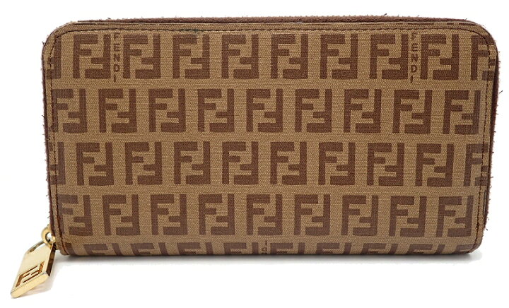 楽天市場】【中古】【財布】FENDI フェンディ ズッカ柄 ラウンド 