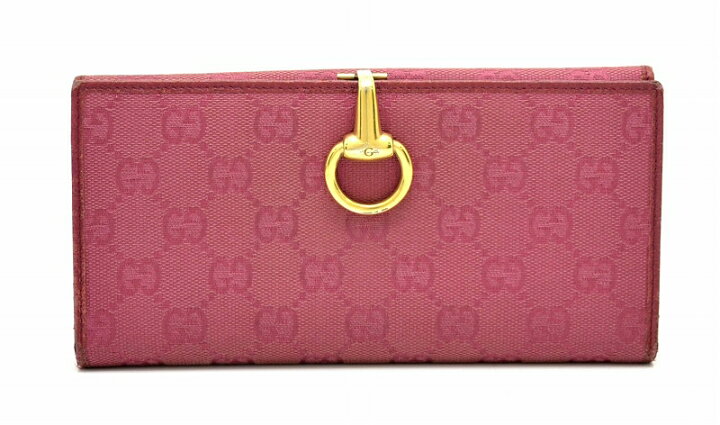 楽天市場】【中古】【財布】GUCCI グッチ GGキャンバス レザー ホース  