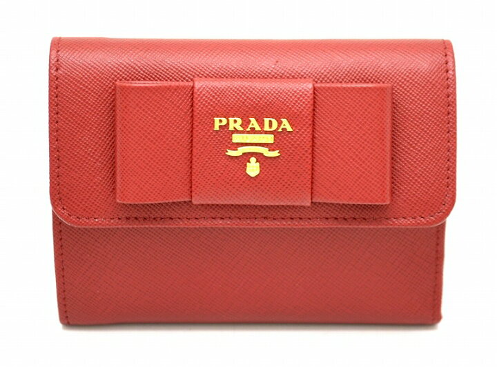 楽天市場】【新品未使用品】【財布】PRADA プラダ リボン モチーフ 3 