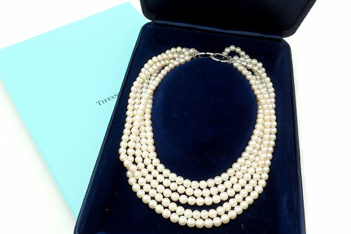 楽天市場】【中古】【ジュエリー】TIFFANY&Co. ティファニー 5連パール 